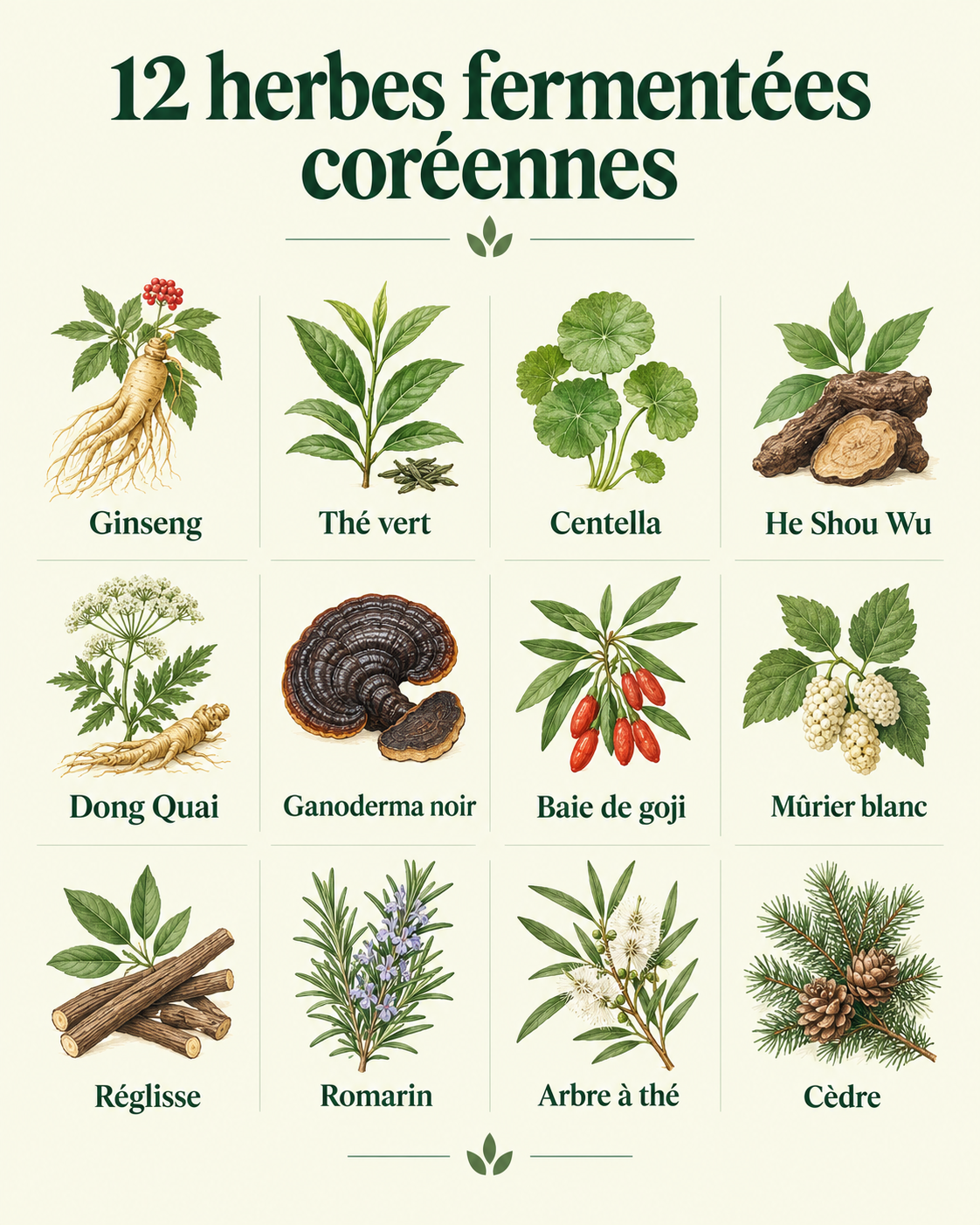12 plantes fermentées