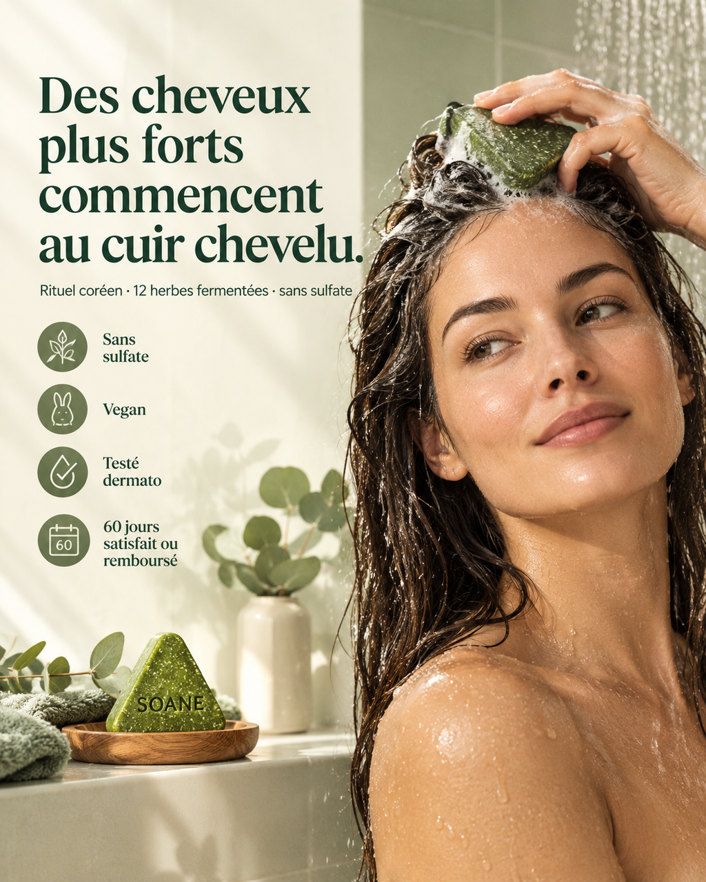 Rituel capillaire herbes fermentées